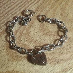 Juicy Couture Heart Locket Bracelet Silver